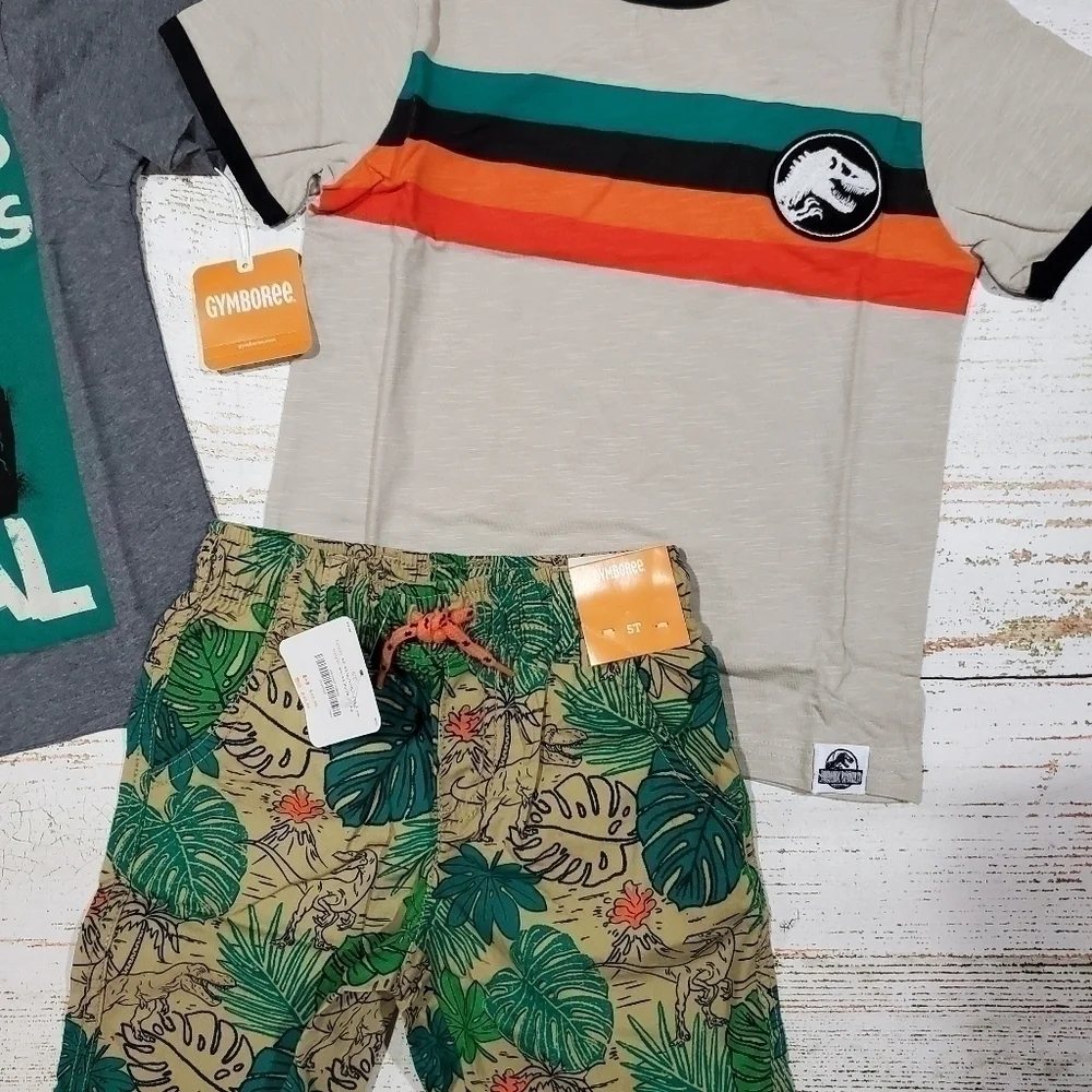 Gymboree Jurassic World Dino Stroll Outfit Size 5T NWT